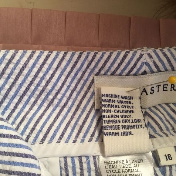 NWOT Doncaster Seersucker Long Dress Shorts Sz 16 - Picture 12 of 12